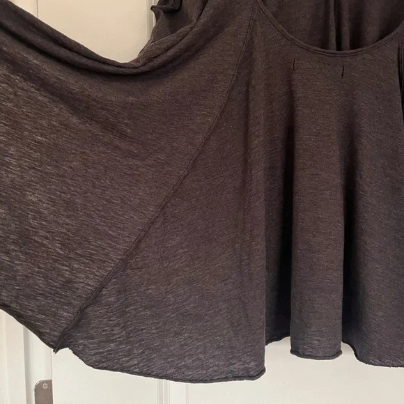 NWOT - We The Free - Free People size XS Solstice oversized Tee - Dark Grey - Picture 3 of 8